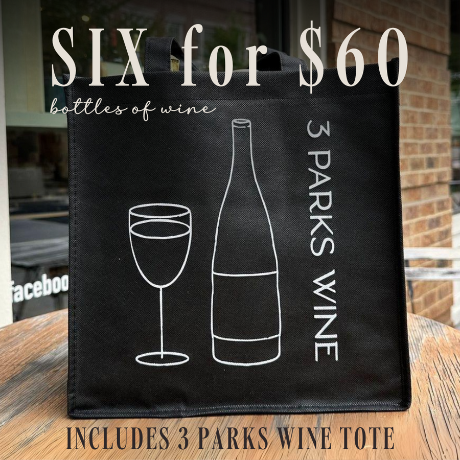 Six for Sixty Combo with a 3 Parks 6 bottle wine tote