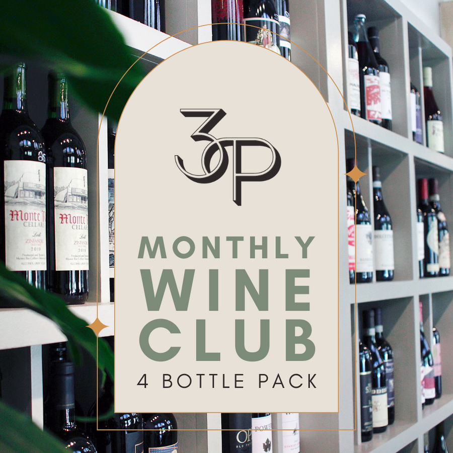 3 Parks Monthly Wine Club - 4 Bottle Pack
