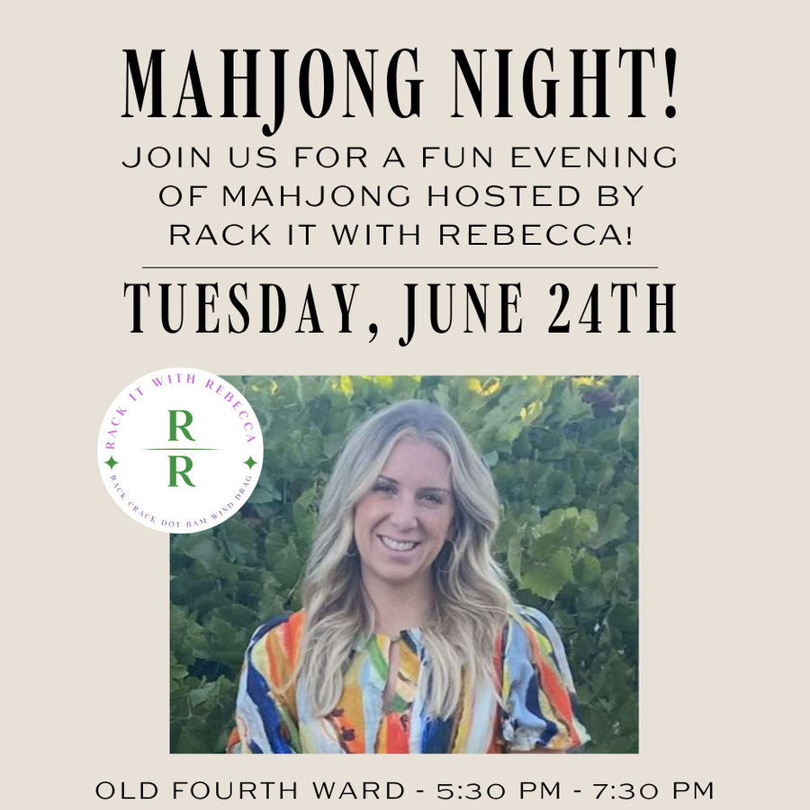 Mahjong Game Night Event | Old Fourth Ward | June 24th, 2025