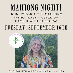 Mahjong Intro Class Game Night | Old Fourth Ward | September 16th, 2025