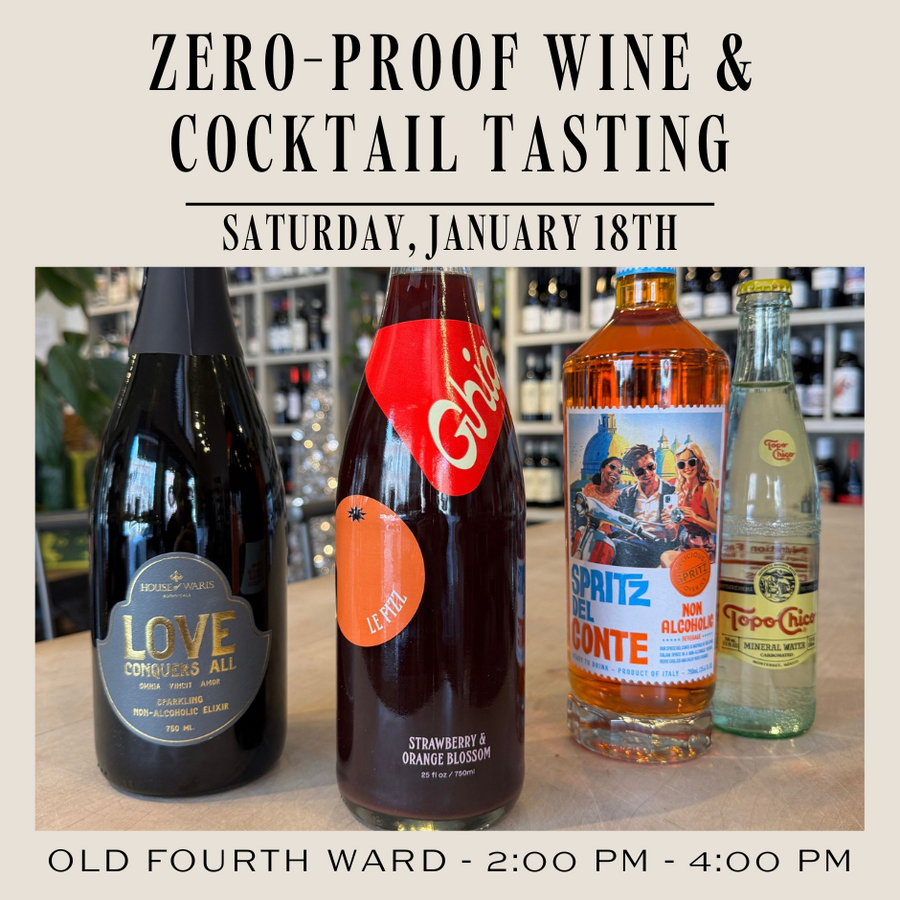 Non-Alcoholic Wine and Cocktail Tasting | Old Fourth Ward | Saturday, January 18th, 2025