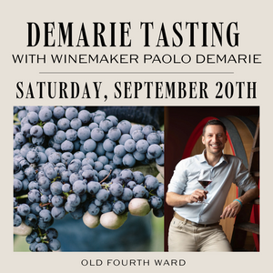 Winemaker Tasting with Paolo Demarie | Old Fourth Ward | Saturday, September 20th, 2025