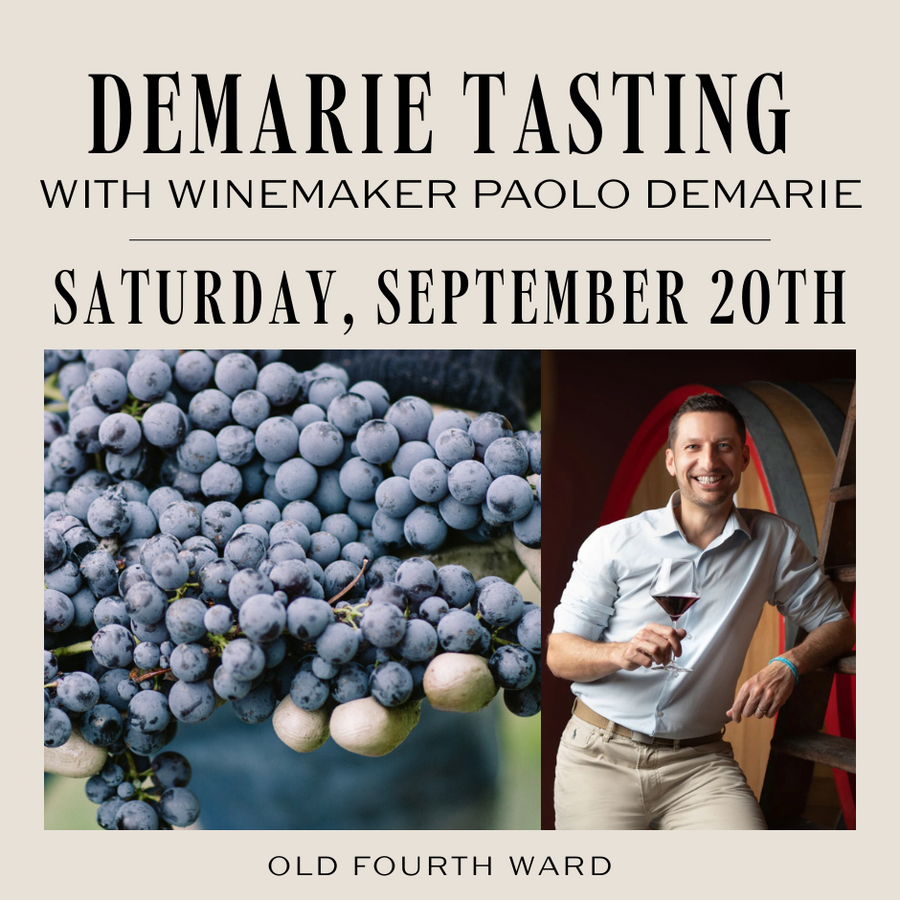 Winemaker Tasting with Paolo Demarie | Old Fourth Ward | Saturday, September 20th, 2025