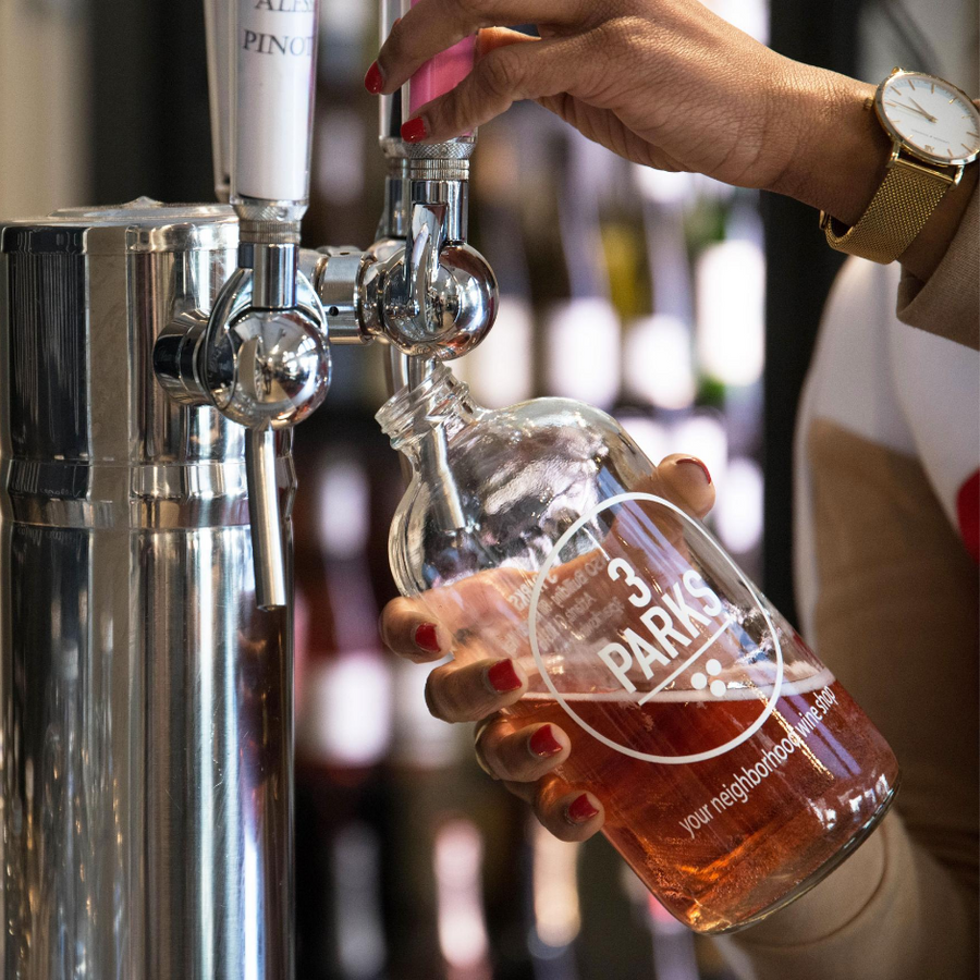32oz White or Rosé Wine Growler